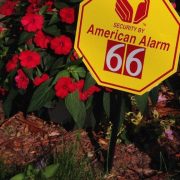 emergency response locator yard sign with house number