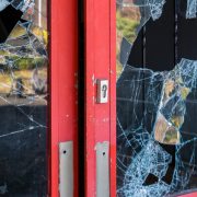 Broken door window, Business Security Tips