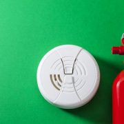 Fire extinguisher and smoke alarm, fire safety